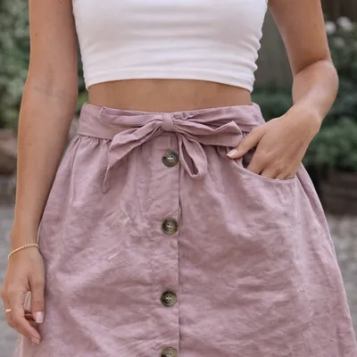 Jupe femme rose pale